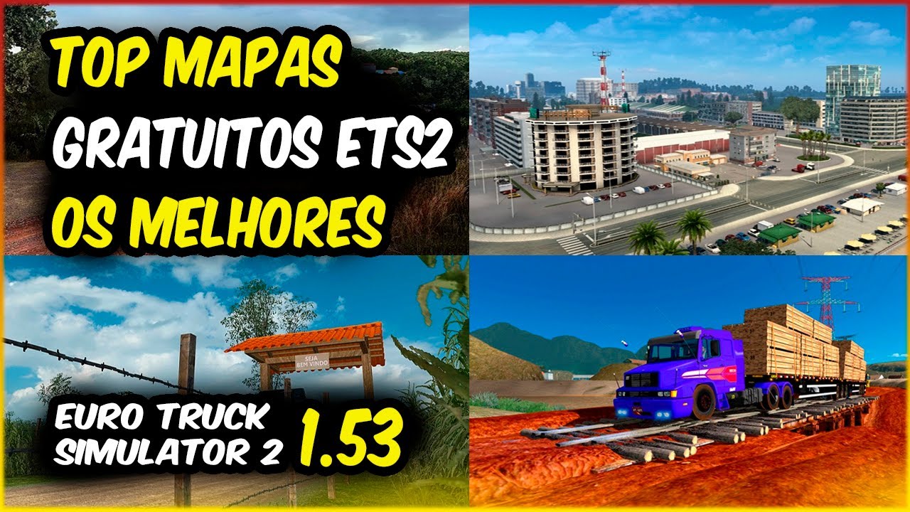 TOP MAPAS GRÁTIS PARA EURO TRUCK SIMULATOR 2 1.53 ETS2 MODS BR