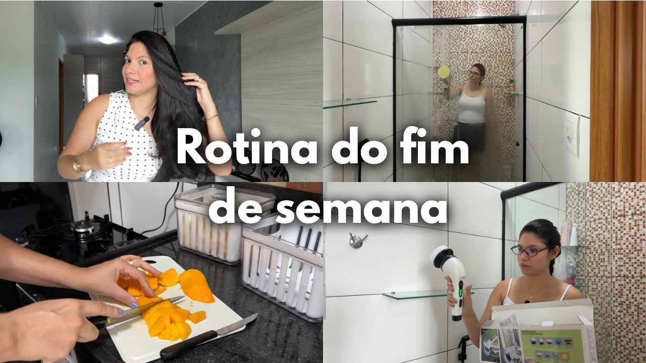 Organização e limpeza, testei a escova elétrica, estou com queda capilar, cortei o cabelo sozinha 🌸💫