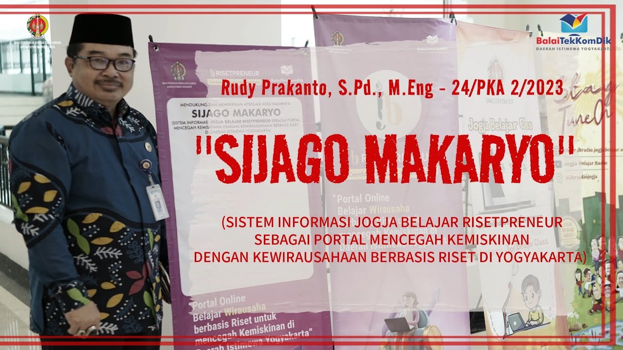SIJAGO MAKARYO - JOGJA BELAJAR  RISETPRENEUR
