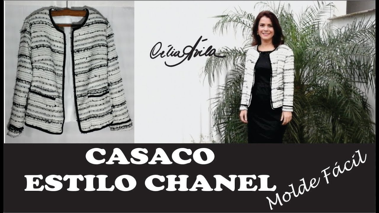 CASACO ESTILO CHANEL DE TWEED - MODELAGEM COM CÉLIA ÁVILA