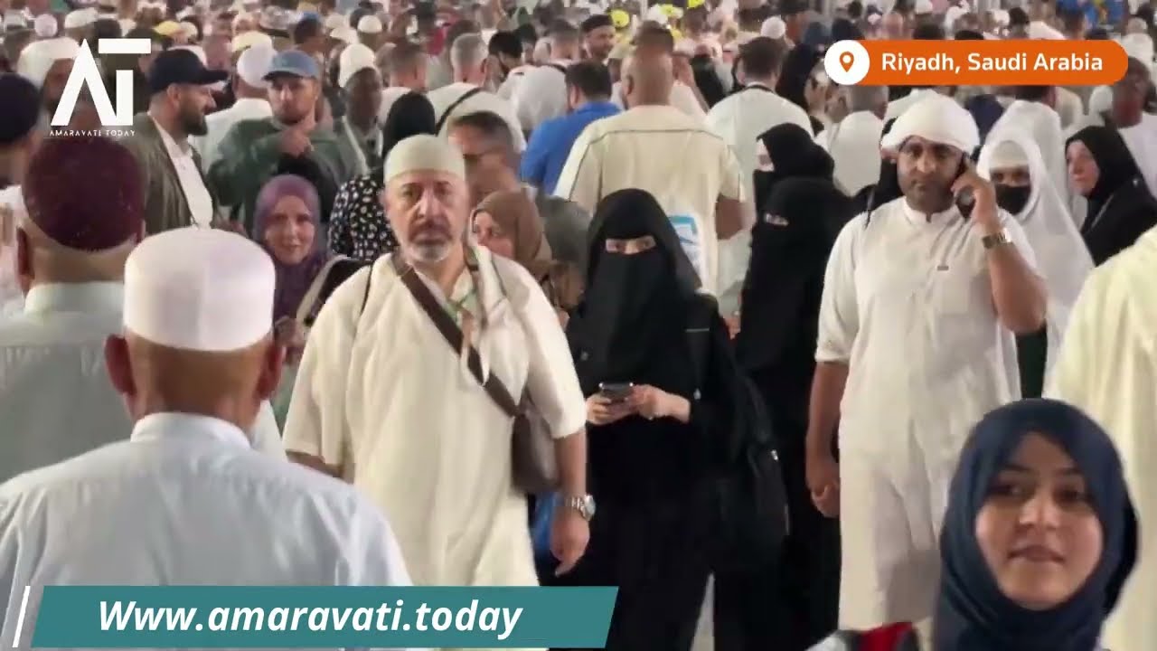 Inside Mecca Pilgrims Gather at the Kaaba for Hajj 2024 | Amaravati Today
