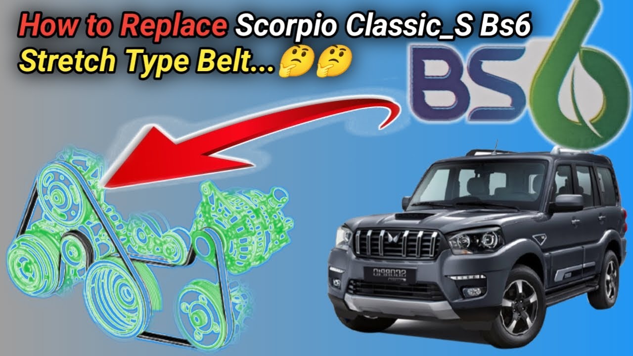 Scorpio Classic S Bs6 Water pump Ac Belt Change | without Special tool Automotive Technician Nepal
