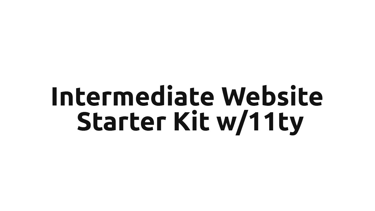 CodeStitch Tutorials: Using our intermediate level website starter kit w/11ty static site generator