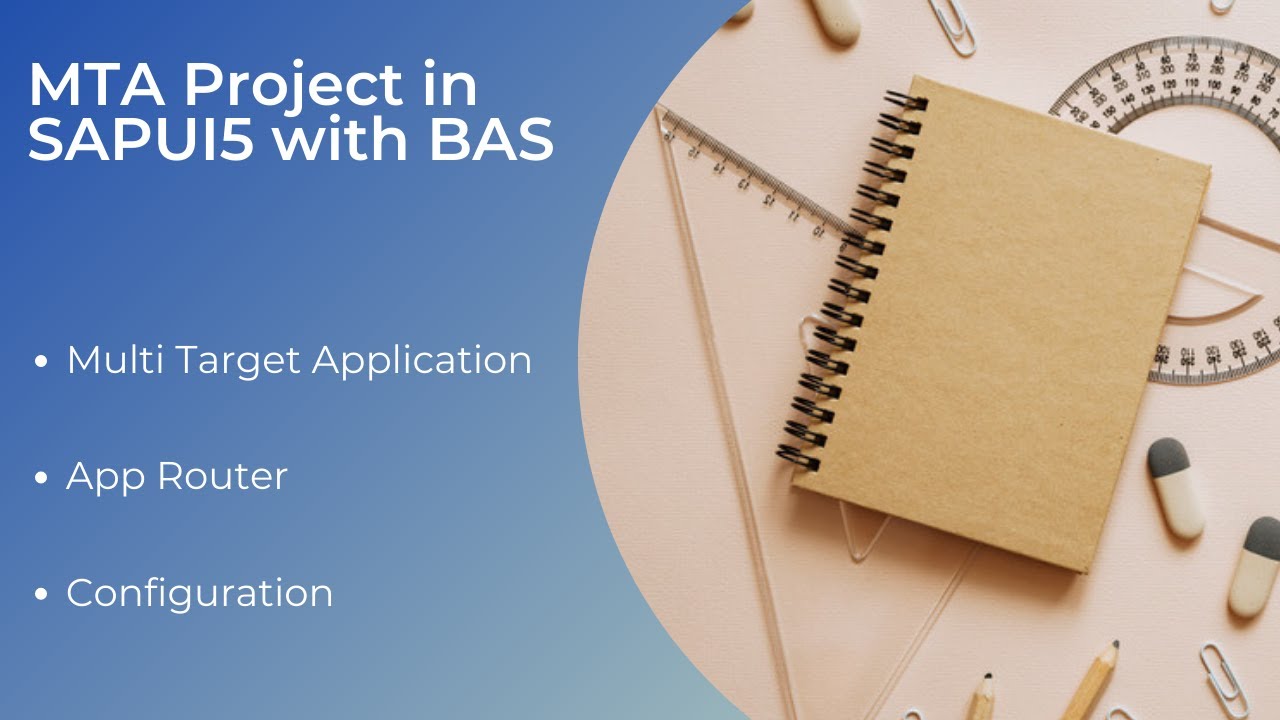 Creating MTA Project in SAPUI5 with BAS | Multi Target Application in SAPUI5 with BAS | Edu Oceans