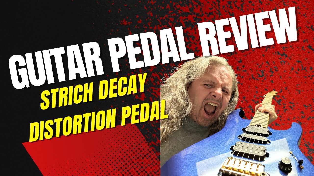 STRICH Decay Distortion Guitar Pedal Unboxing and Demo Review.