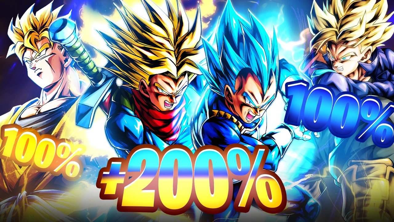 200% ПОДДЕРЖКА УРОНА??? Я дал Вегете и Транксу БЕСКОНЕЧНЫЕ УСИЛЕНИЯ УРОНА!!! (Dragon Ball Legends)