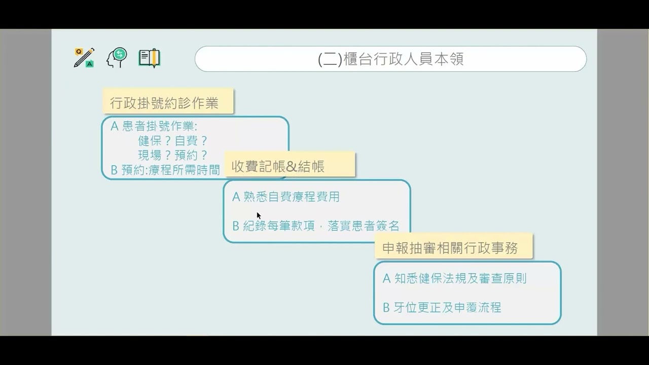【樂衍小學堂】牙醫診所助理必修課 - 牙科助理專業技能