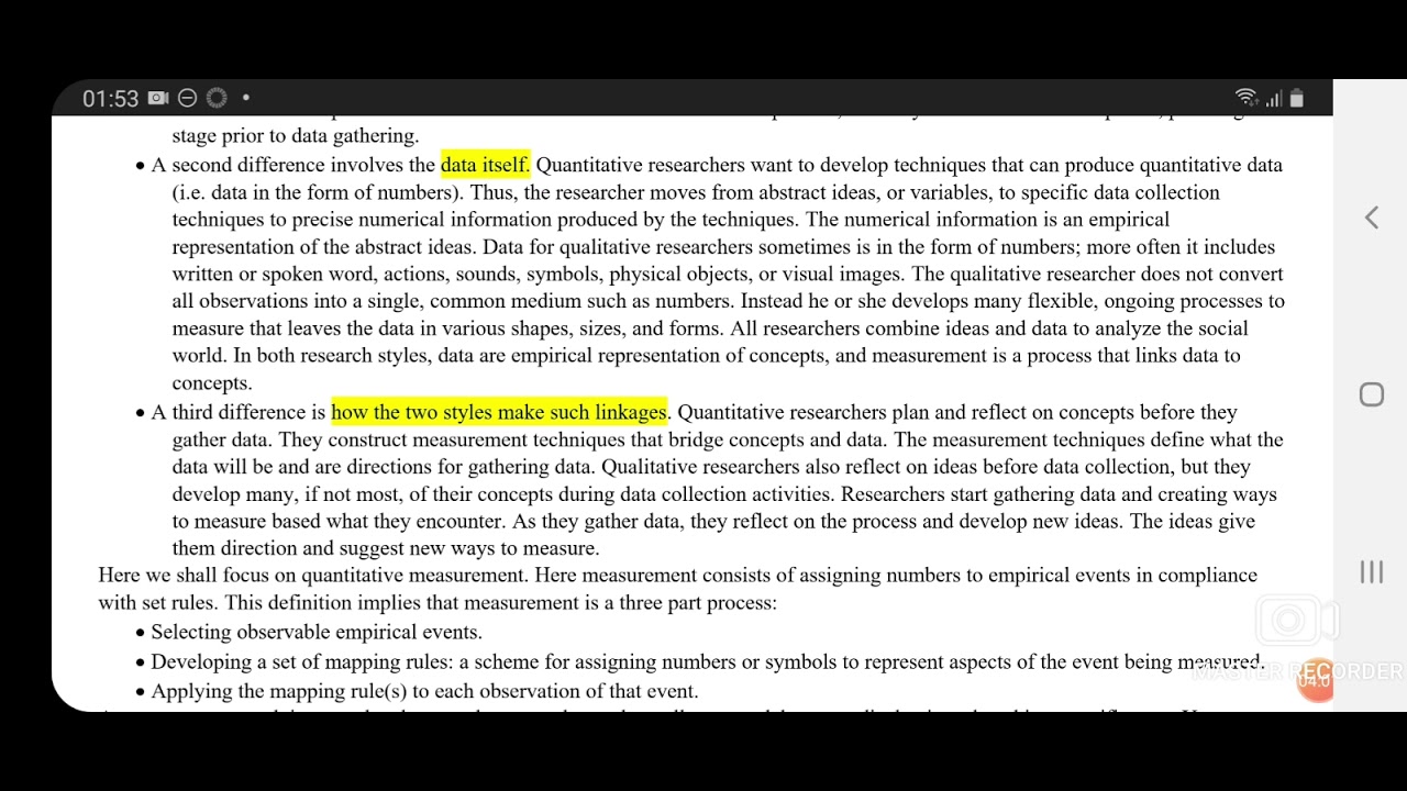 STA630 Research Method || Lecture # 15 || Short Lecture || Measurment of concept