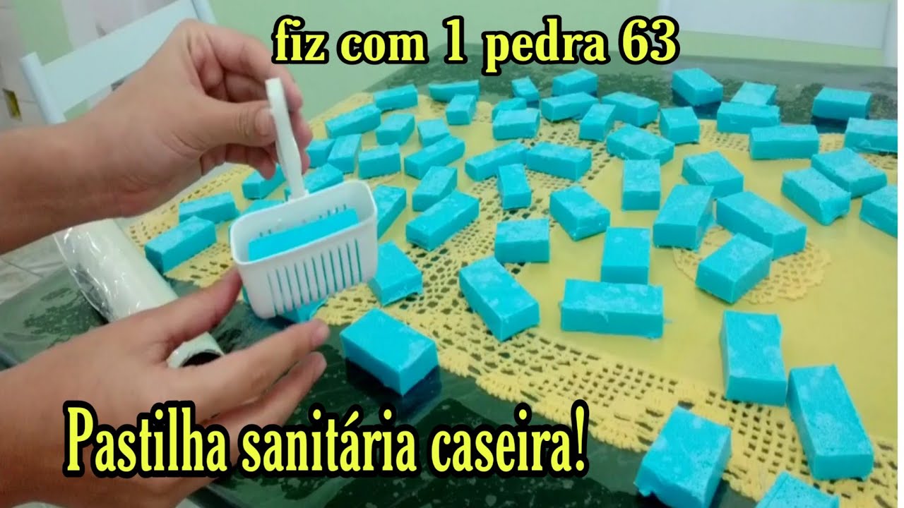 PEDRA SANITÁRIA CASEIRA  DURA MUITO FICA PRONTA RÁPIDO| NAO DISSOLVE  SUPER ECONÔMICA