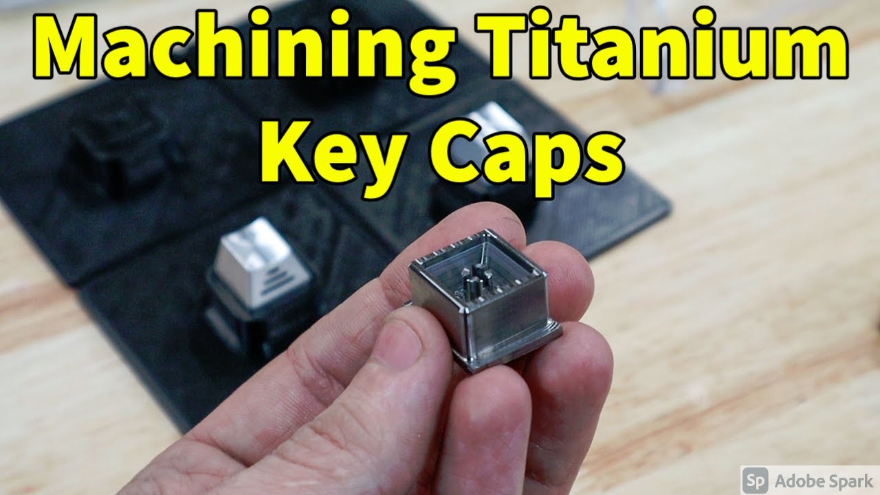 CNC Machining Titanium Key Caps