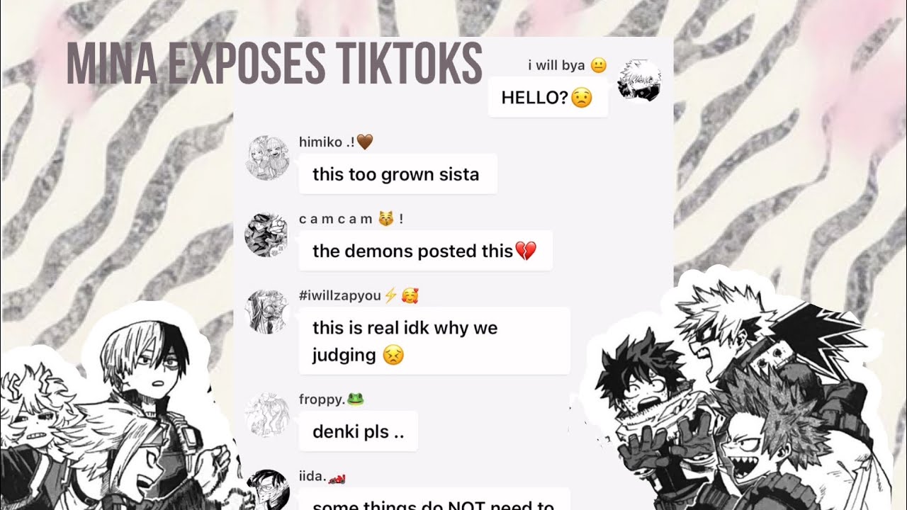 mina exposes tiktoks pt. 2 !!| ships in desc| charm🎀.!!