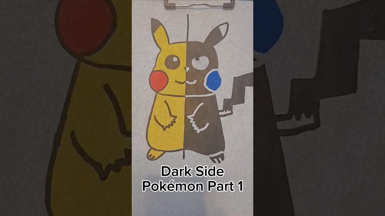 Dark Side Pok&eacute;mon Part #pokemon #drawing #coloring #music #art