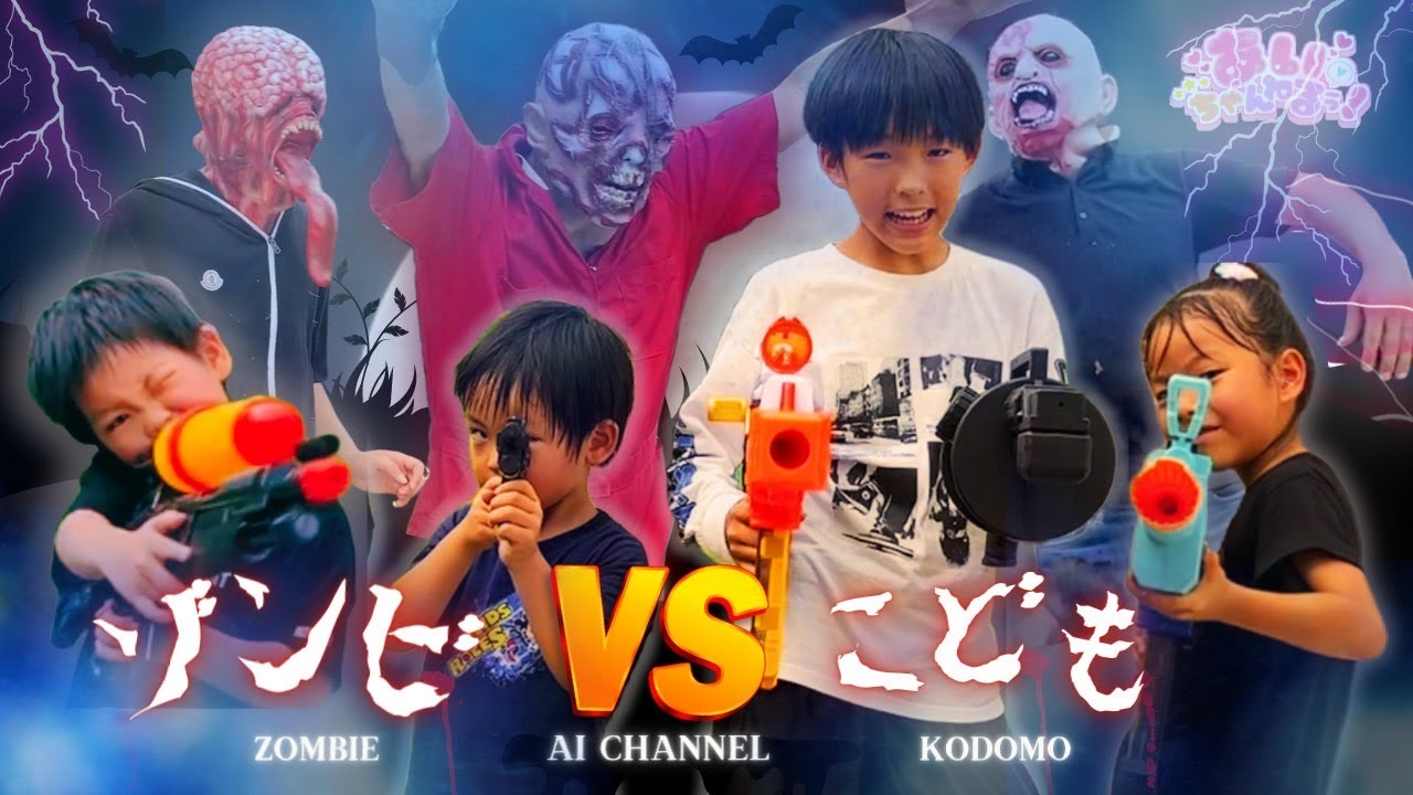 【ゾンビ🧟‍♀️🧟🧟‍♂️に噛まれ感染⁉️】ゾンビvs子供たち　勝つか負けるか‼️ 予想外の展開‼️