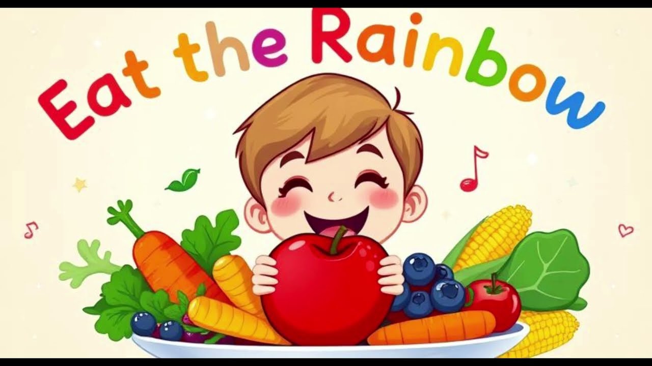 Eat the Rainbow 🌈🍎🥦 | Melody Sprouts | Children Song