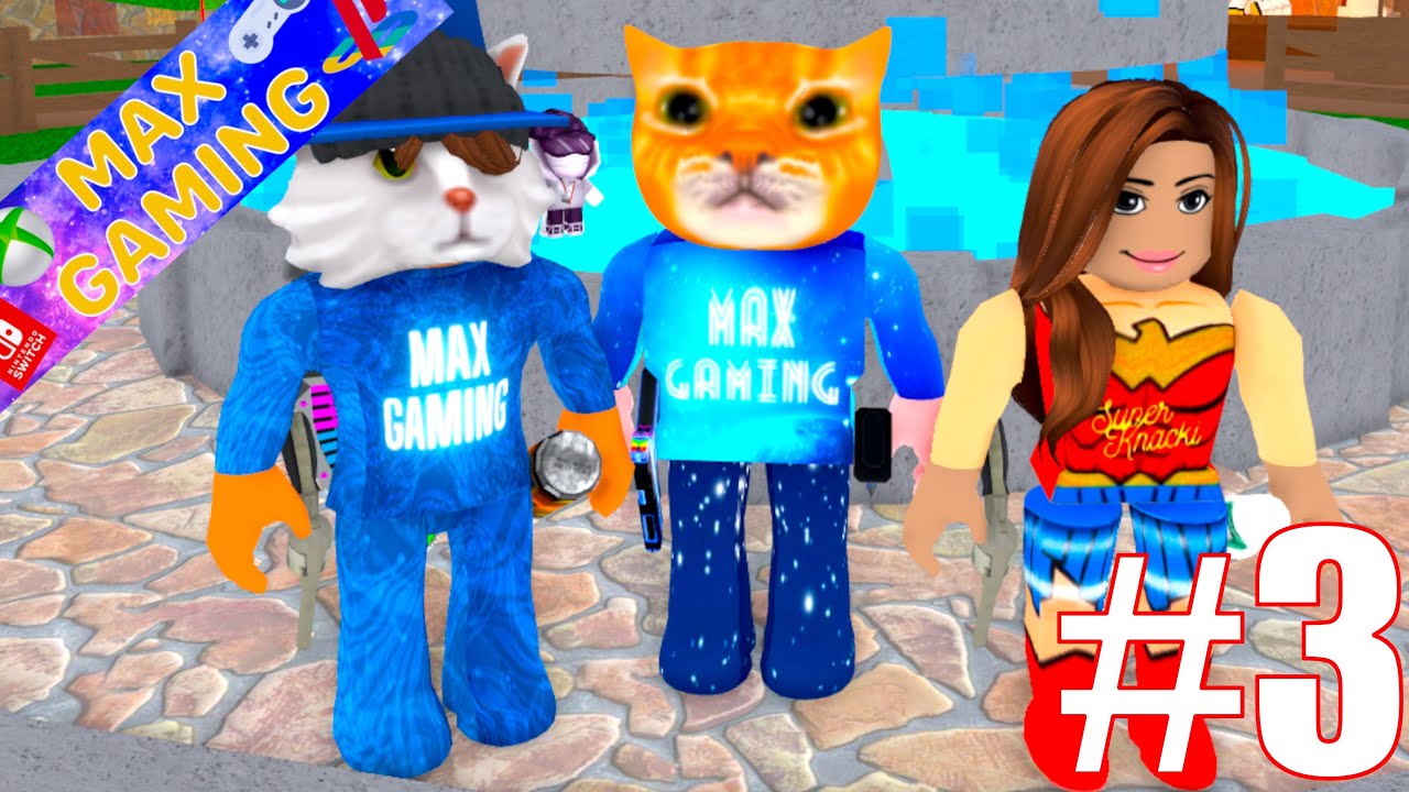 JE SUIS UN PETIT CHAT MEURTRIER MAIS GENTIL ! Roblox Murder Mystery 3 Bis Gameplay #3 - Max Gaming