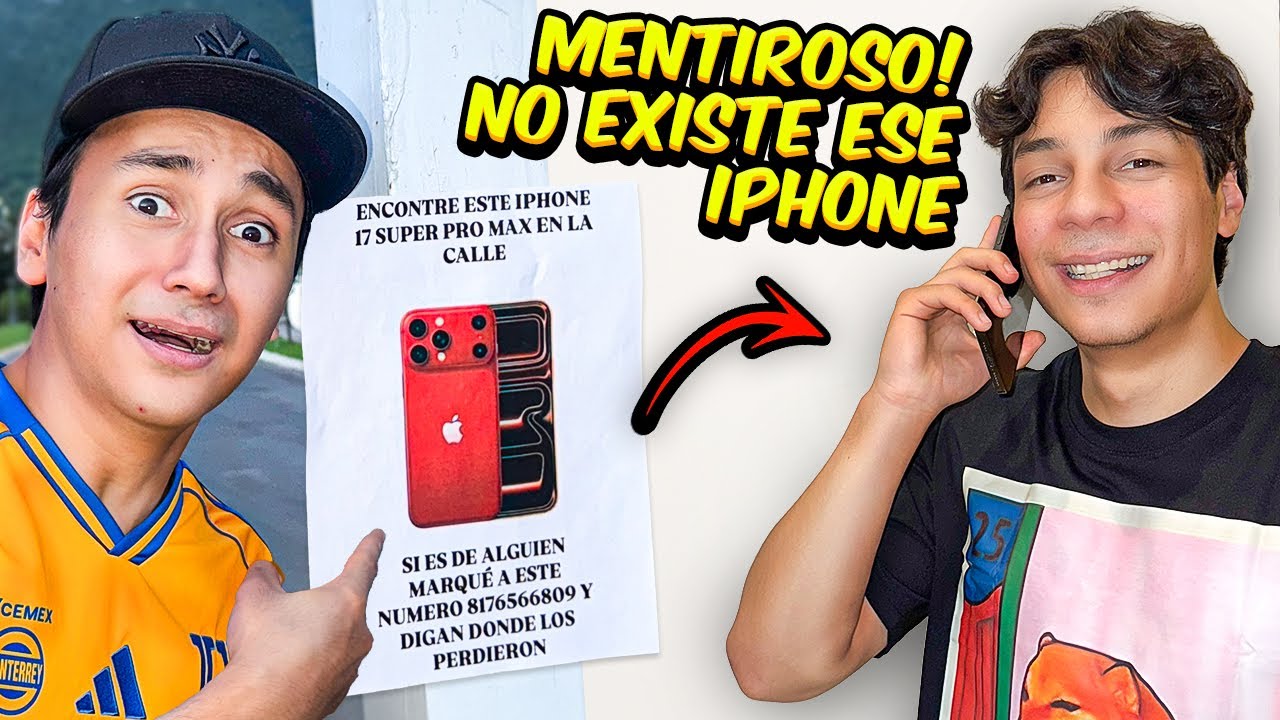 FINGIMOS ENCONTRAR un IPHONE 17 FALSO y TERMINAMOS en PELEA con los MENTIROSOS...
