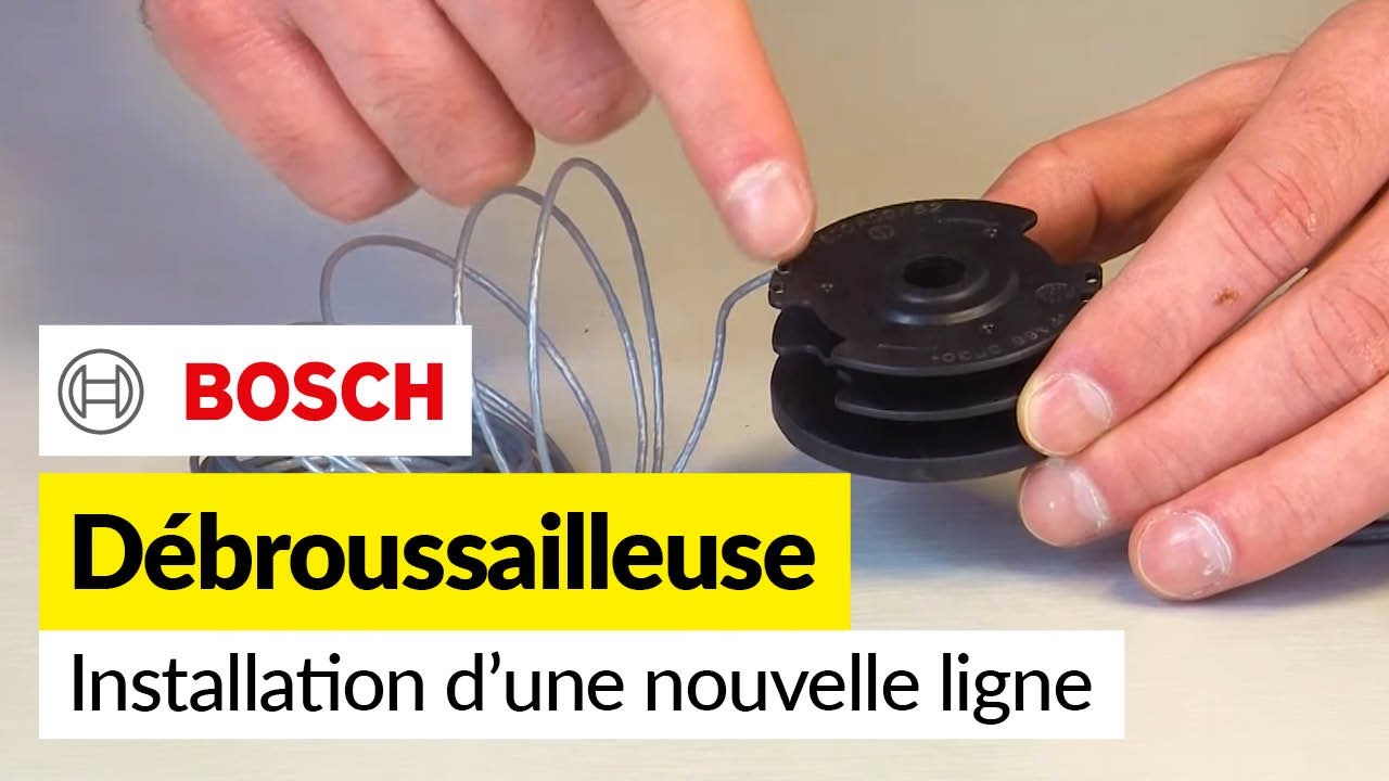 Comment charger le fil de coupe sur un coupe-bordure Bosch