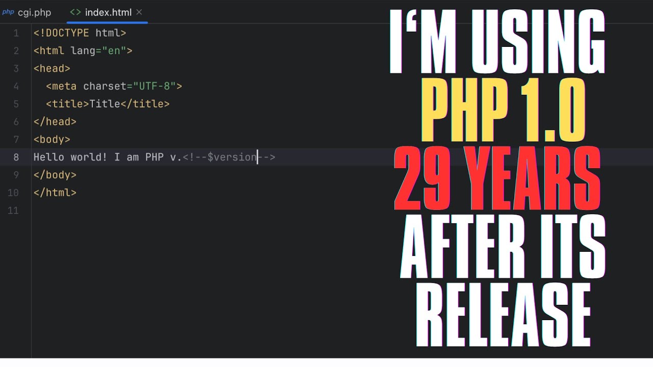 Running PHP 1.0 in 2024