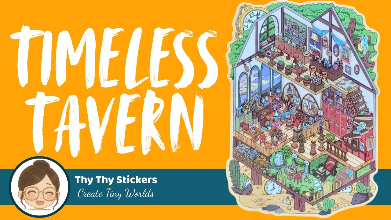 DIY 3D Sticker | Timeless Tavern | Relax Video | No Talk