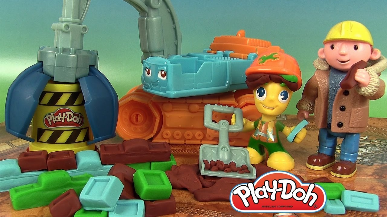 Play Doh La Ville Excavatrice Pâte à Modeler Ouvrier de Chantier
