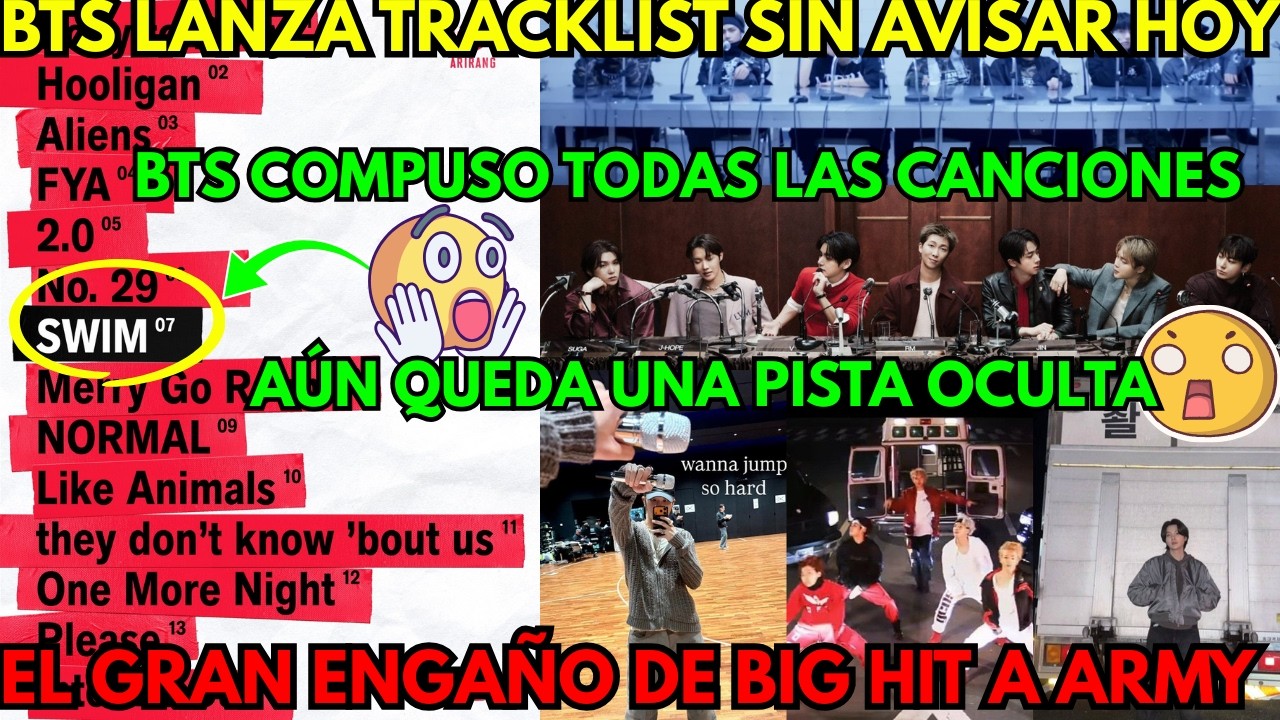 BIGHIT lanza tracklist de ARIRANG (14 temas)😨 y el engaño del siglo: WHAT IS YOUR LOVE SONG?😭
