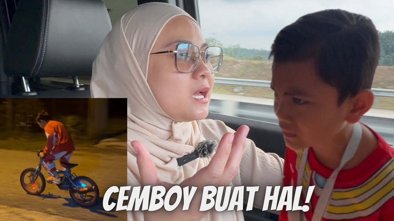 Cemboy buat hal, lampu basikal punya pasal, mengamuk nak balik cepat 😩
