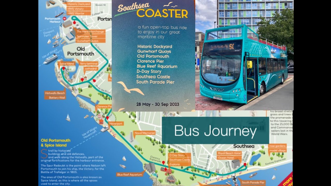 Southsea Coaster Tour Bus Journey