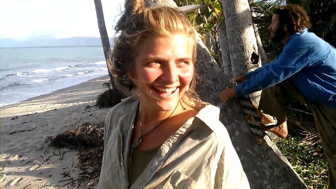 Picking Coconuts on the Beach