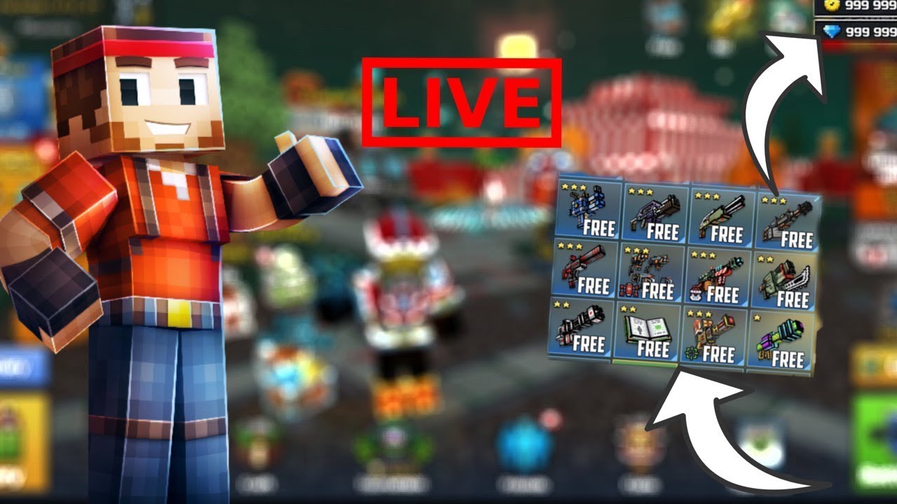 (LIVE) NEW UNLIMITED COINS/GEMS HACK Pixel Gun 3D 16.8.1 (easy)