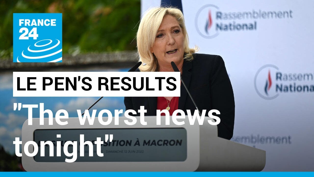 French parliamentary elections - Le Pen's results: 