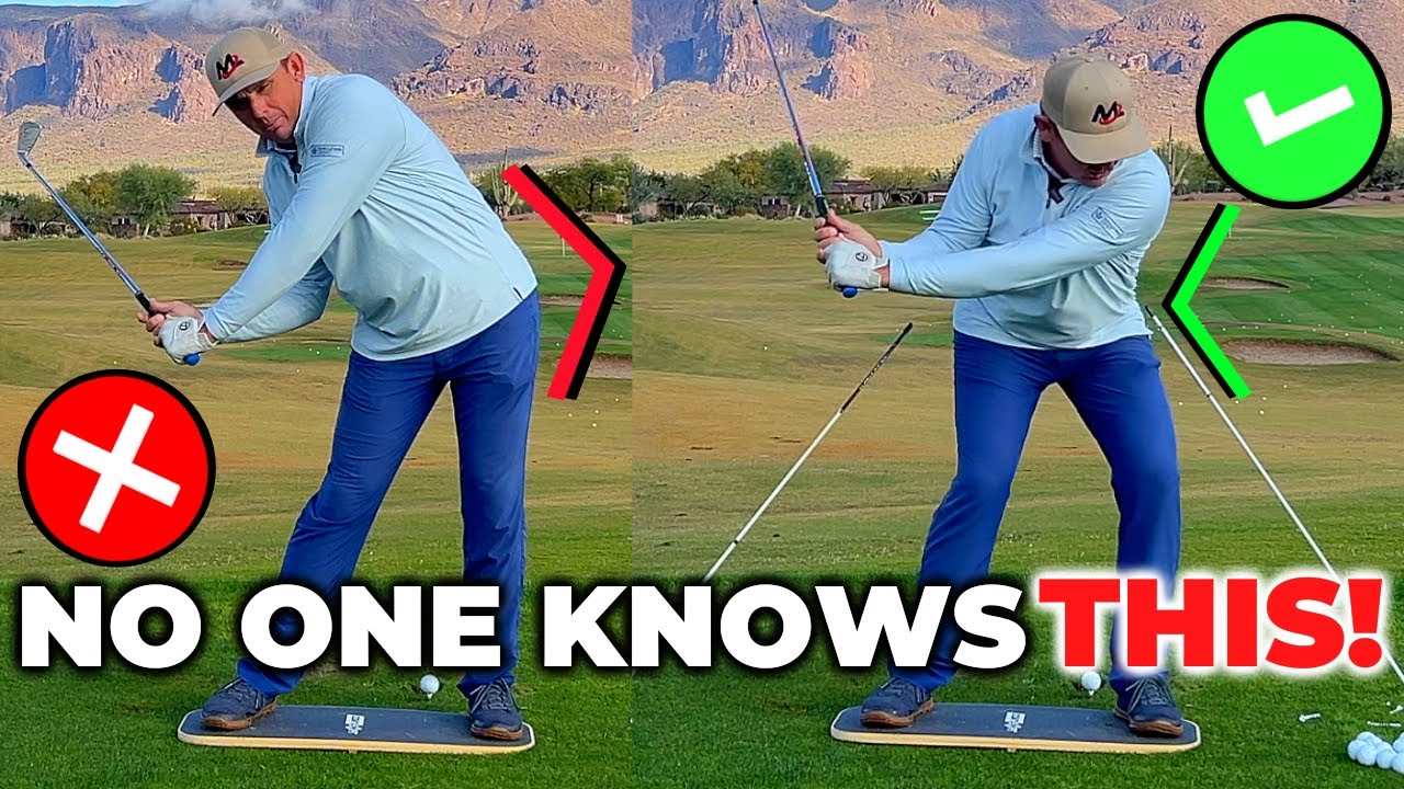 Never Bump Your Hips In The Golf Swing! (Shift Instead LIKE THIS)