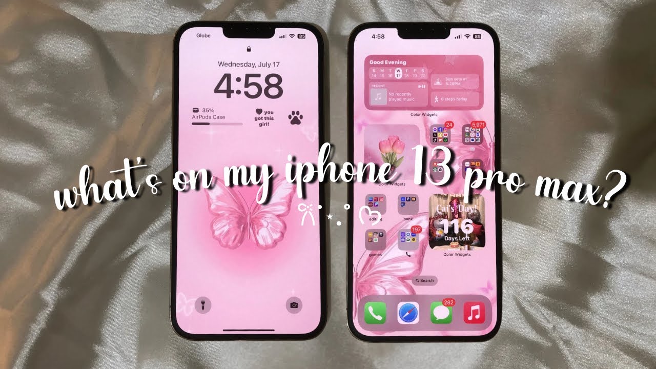What’s on my iPhone 13 pro max? (2024) / cute, pink, girly!