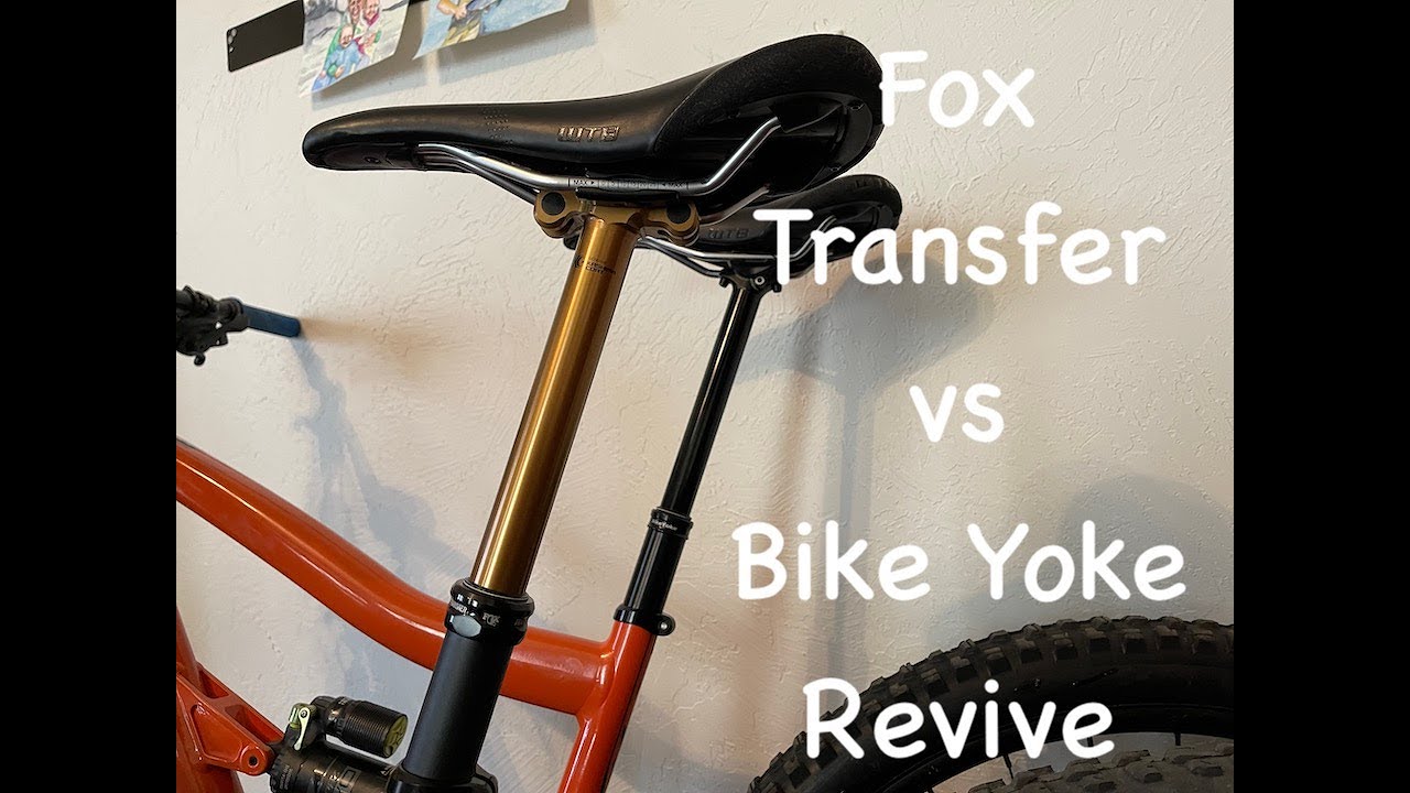 Fox Transfer vs Bike Yoke Revive dropper comparison, one clear winner.