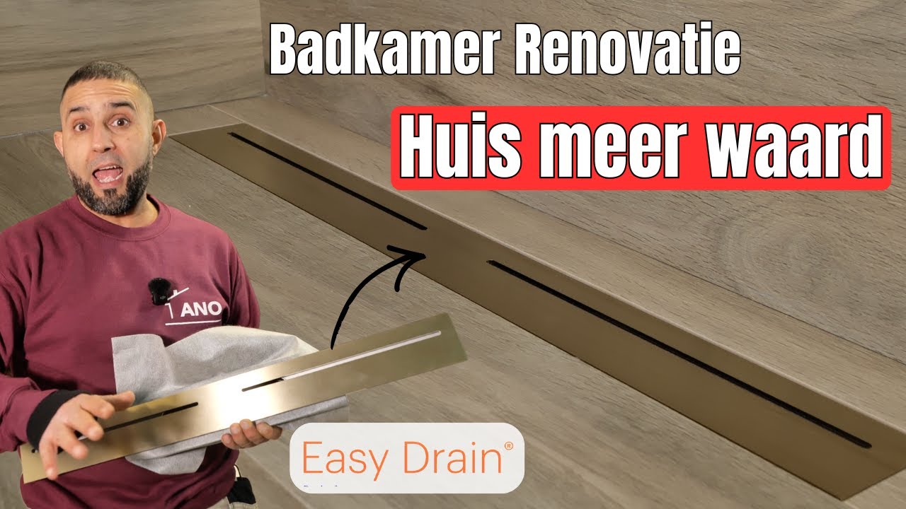 Zelf Luxe Badkamerrenovatie Maken met Easy Drain Pure Flow 💎