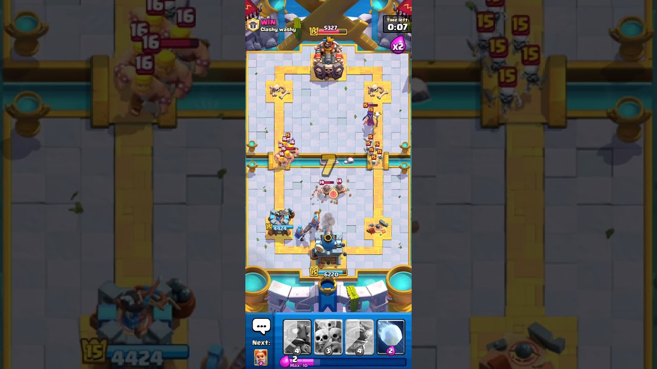 War dua kali menang semua - clash royale 