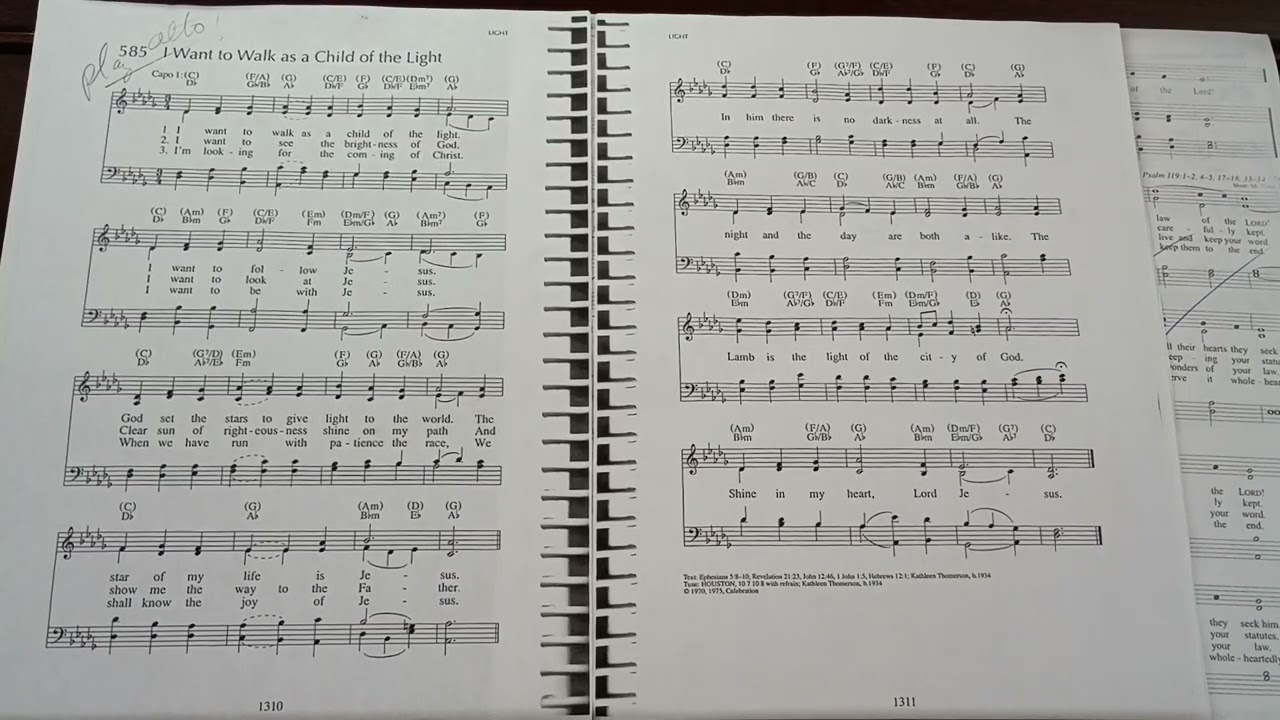 585 I Want to Walk as a Child of the Light BASS 