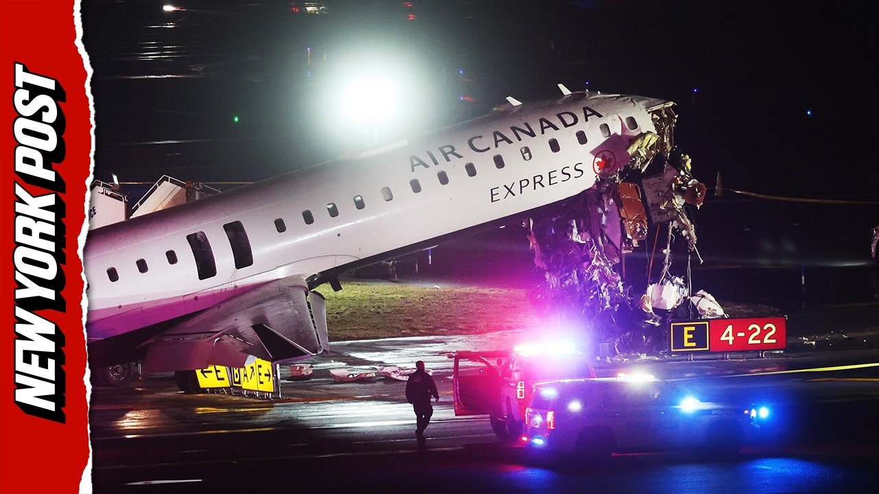 LaGuardia Plane Crash: Air Canada Jet Hits Fire Truck, 2 Dead