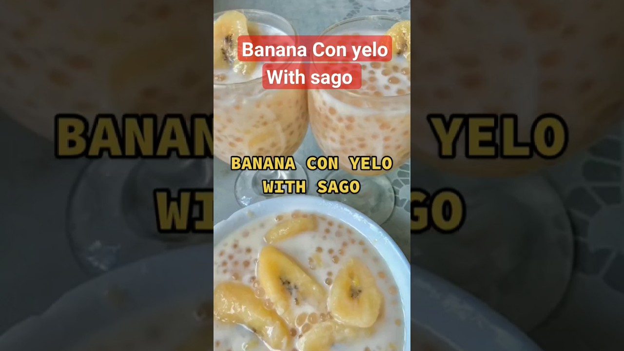 banana Con yelo with sago so yummy 😋