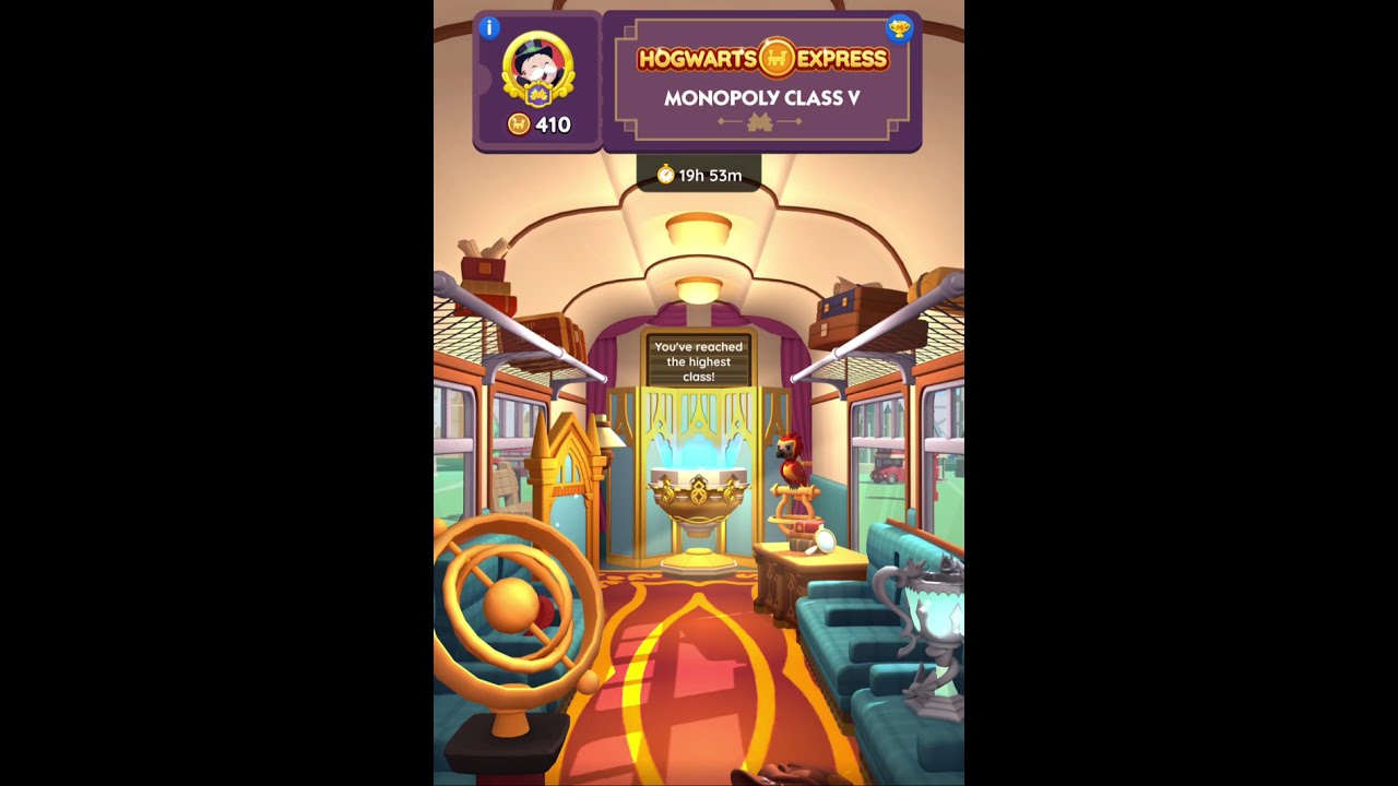 Monopoly GO Hogwarts Express Class V | Ambient Train Ride with Background Music
