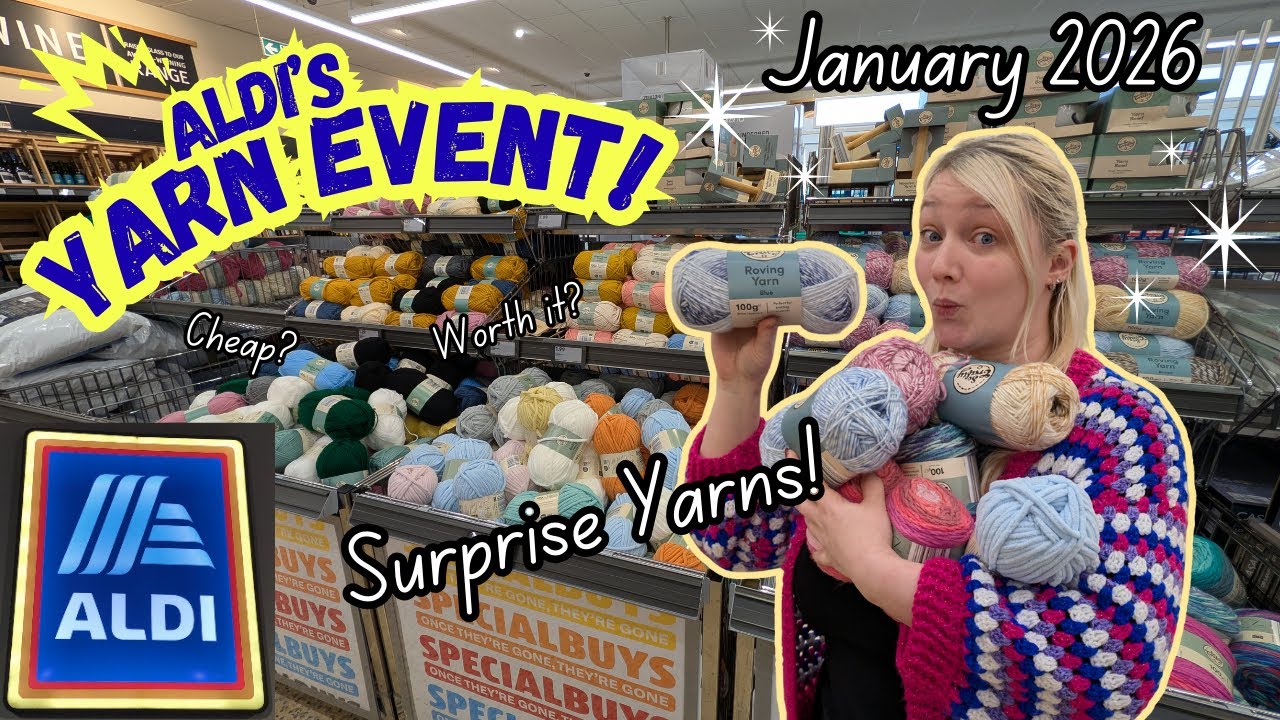 Come With Me ALDI YARN EVENT Jan 26 | Roving Yarn Is Back! | Yarn Haul🧶
