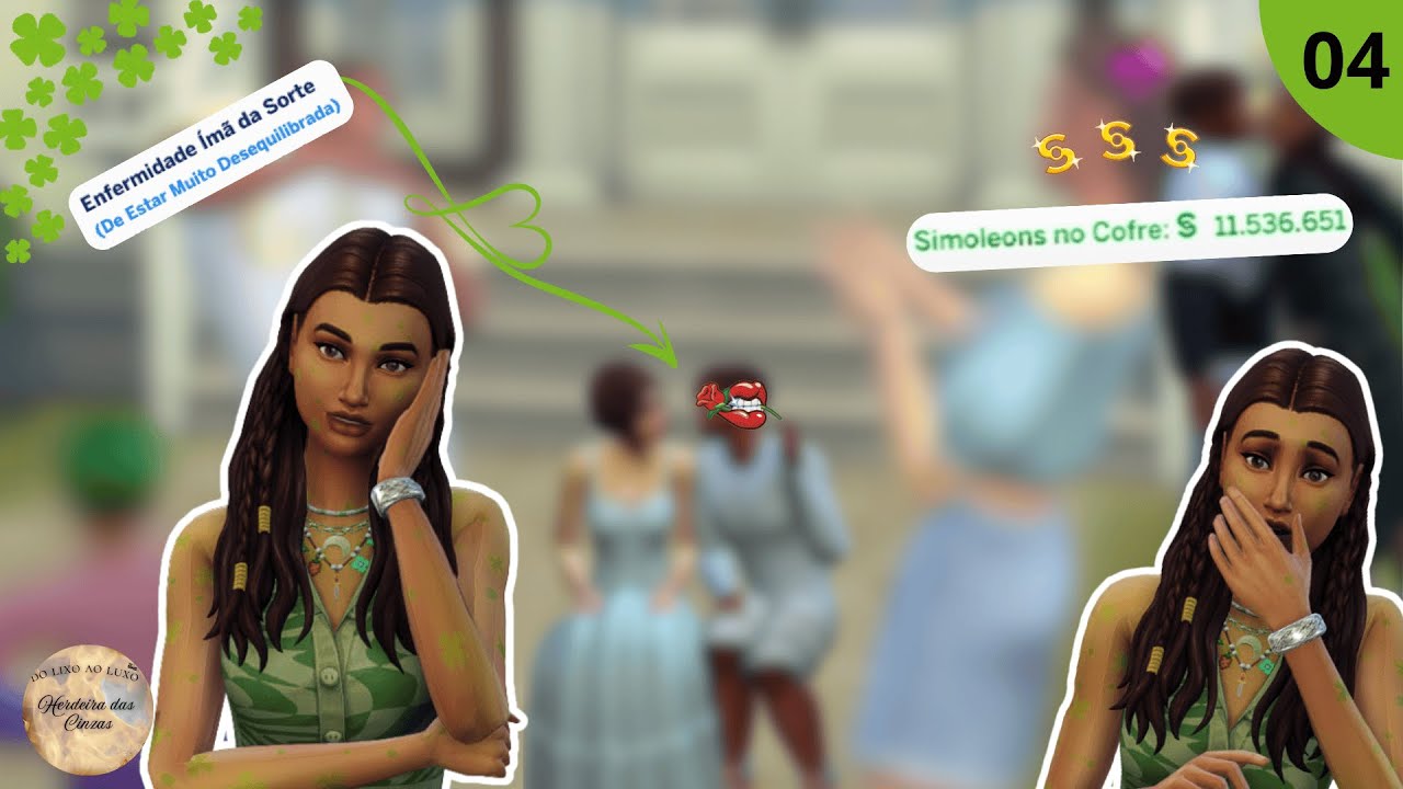 😎😲 SERÁ O FIM DA SINA DE AMÉLIA?! 🍀| HERDEIRA DAS CINZAS | THE SIMS 4 - EP 04