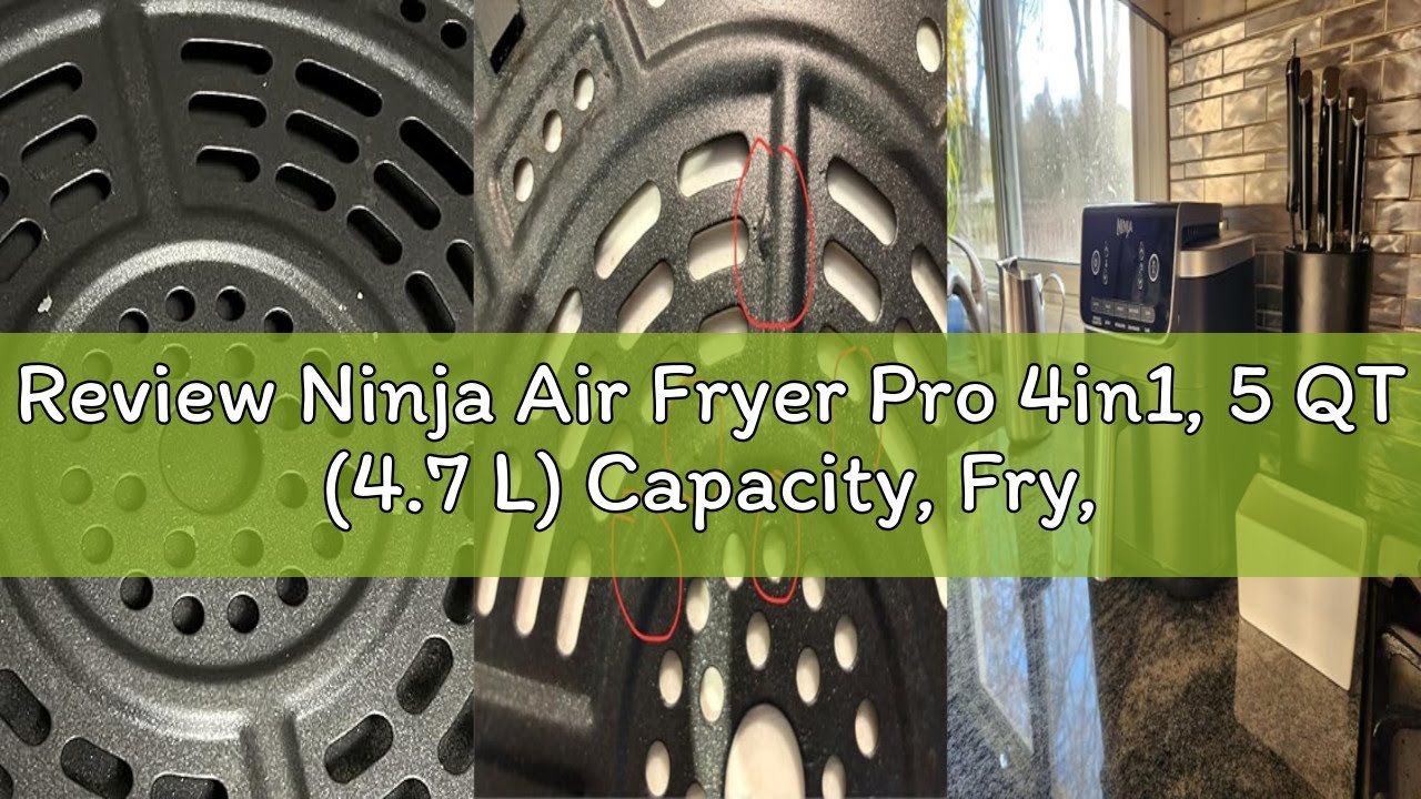 Review Ninja Air Fryer Pro 4in1, 5 QT (4.7 L) Capacity, Fry, Roast, Bake, Reheat, Dehydrate, Crisp T