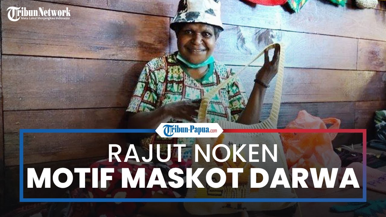 Manfaatkan Momen PON, Mama-mama Penjual Noken Rajut Maskot Drawa