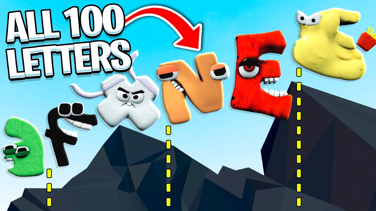 Who has the Highest Jump in Alphabet Lore? 100+ Letters