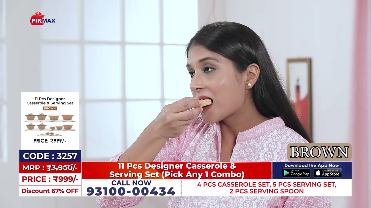 11Pcs Designer Casserole & Serving Set Pick Any 1 Combo | PIKMAX