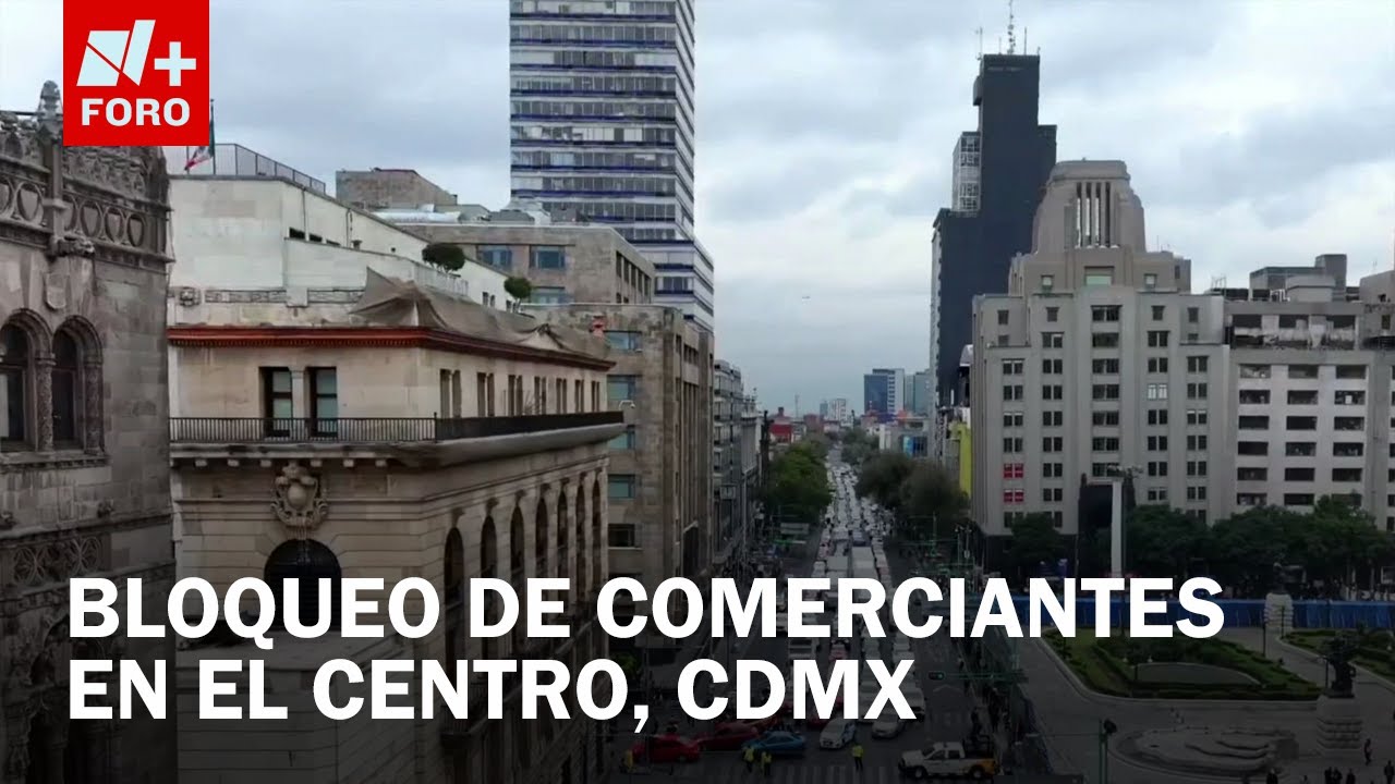 As&iacute; se ve desde el aire caos en Centro de CDMX por bloqueo de comerciantes ind&iacute;genas - Las Noticias