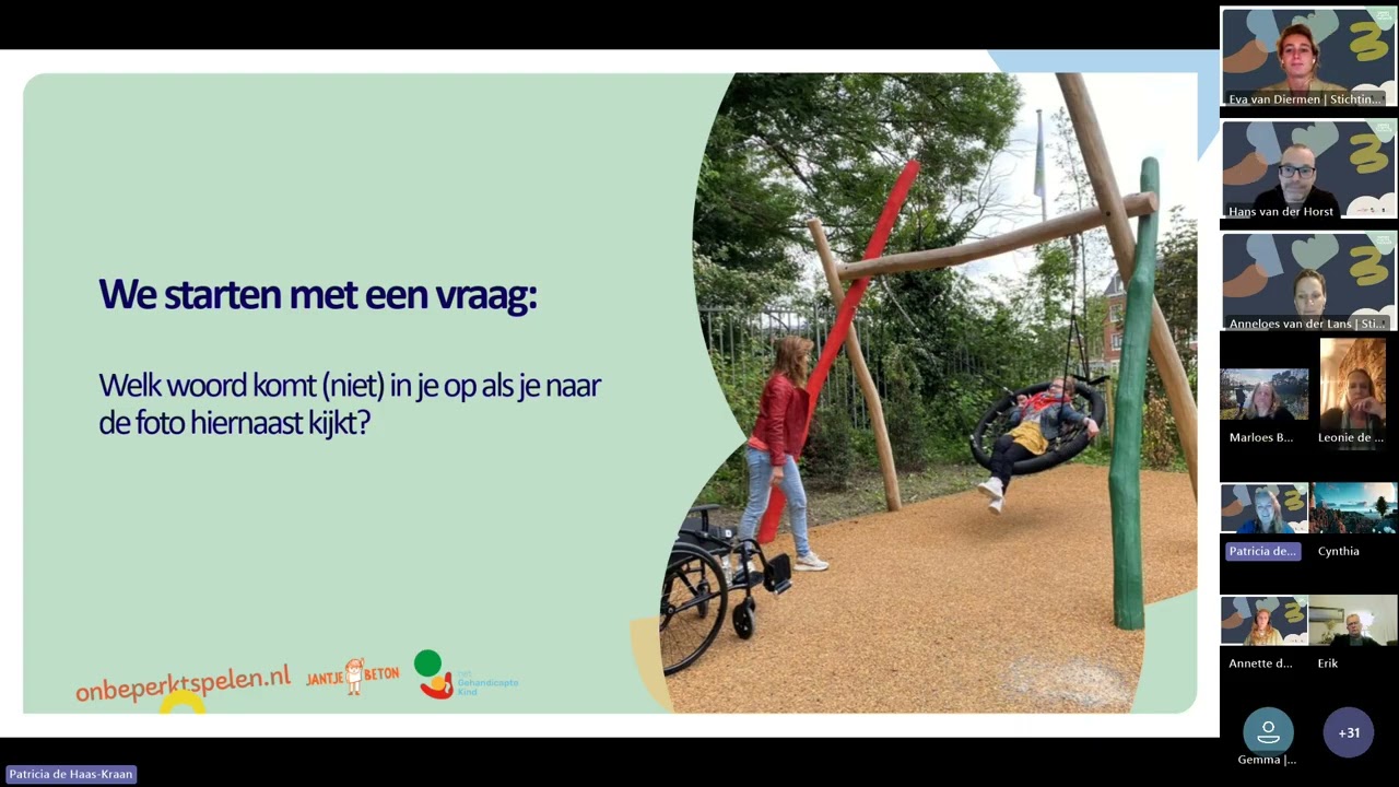 Opname Webinar 3 maart 2026 De weg naar een Samenspeelplek Inspiratie & praktijkvoorbeelden