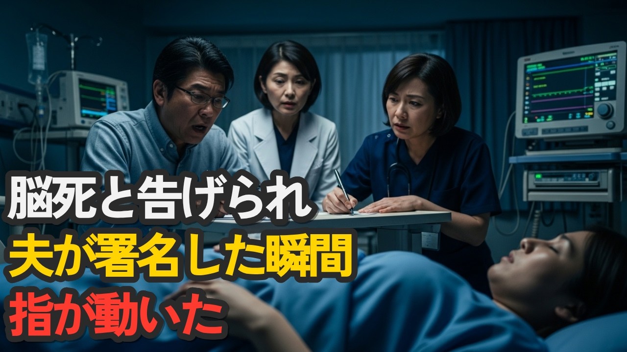 【感動実話】脳死と告げられ、夫が署名した瞬間…妻の指が動いた