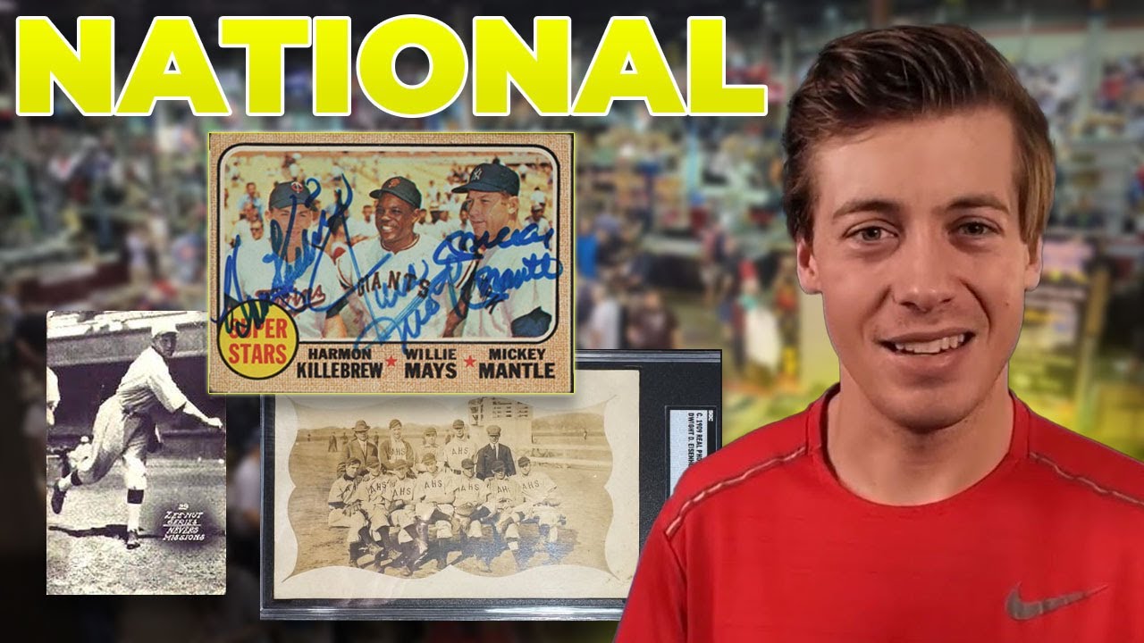 Extremely RARE Cards & Logo Man in Bargain Bin? (National Card Show Vlog 2025)