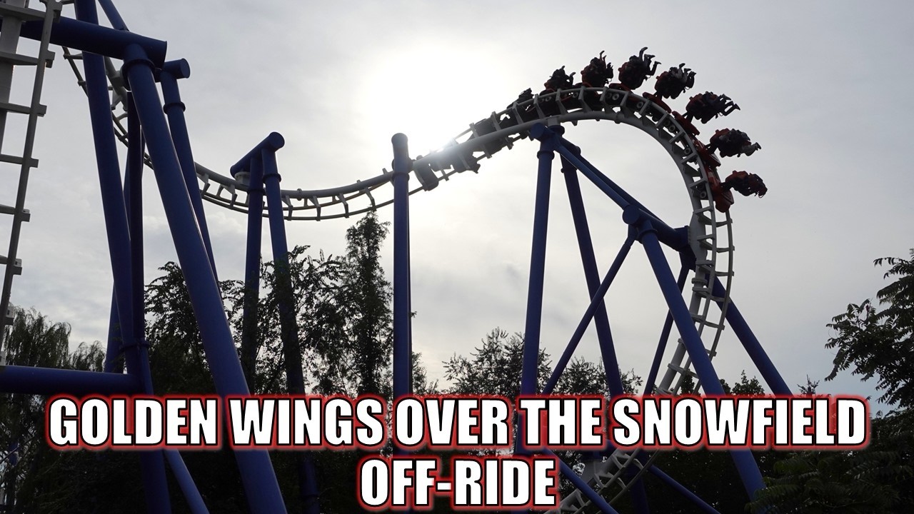 Golden Wings Over the Snowfield Off-Ride Footage, Happy Valley Beijing Vekoma SLC | Non-Copyright